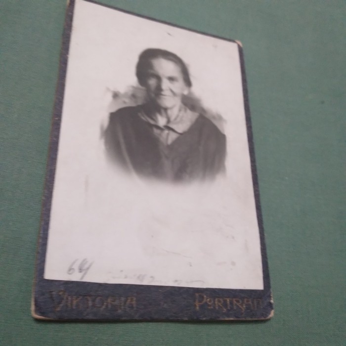 FOTO TIP 13/8 PORTRET PE CARTON ANII 1900