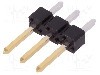 Conector 3 pini, seria BERGSTIK, pas pini 2.54mm, Amphenol Communications Solutions - 77311-818-03LF