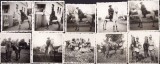 M688 Lot de 10 poze militari rom&acirc;ni cu cai, perioada regalității