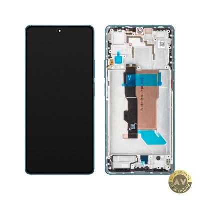 Display cu Touchscreen Xiaomi Poco F5 cu Rama Albastru Service Pack 560003M16T00 foto