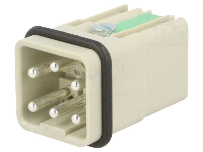 Conector HDC Quick Lock 6 PIN 5 PE