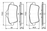 Placute Frana Disc Bosch 0986494783 Mercedes-Benz A-Class CLA Coupe Shooting Brake GL GLA GLE GLS M-Class SLC SLK