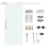 HOMCOM, usa glisanta din sticla securizata satinata, 90x205 cm | Aosom Romania