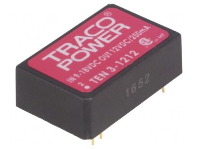 Convertor DC/DC 3W 9-18V la 12V 250mA DIP24 foto