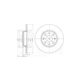 Set disc frana Delphi BG4155 parte montare : Punte Fata