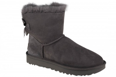 Cizme de iarna UGG Mini Bailey Bow II 1016501-GREY gri foto