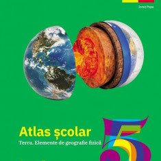 Atlas geografic școlar. Terra. Elemente de geografie fizică. Clasa a V-a - Paperback - Ionuţ Popa - Art Klett