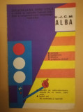 1979, Reclamă UJCM Alba, 19 x 12,5 cm, comunism, epoca aur, cooperative meșteșug