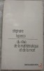 STEFAN LUPASCU/STEPHANE LUPASCO: DU REVE, DE LA MATHEMATIQUE ET DE LA MORT(1971)