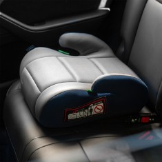 Inaltator auto Juju Jazzy Booster i-Size ISOFIX, Gri-Bleumarin