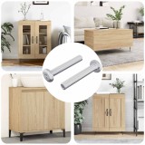 vidaXL Șurub de blocare Simplu 2 pcs Argintiu M6 x 35 mm Oțel 864571