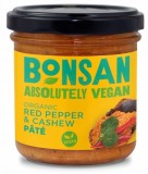 Pate Vegetal cu Ardei Rosu si Caju Bio 130gr Bonsan, Obio