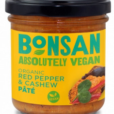 Pate Vegetal cu Ardei Rosu si Caju Bio 130gr Bonsan