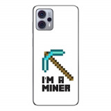 Husa compatibila cu Motorola Moto G13 Silicon Gel Tpu Model Minecraft Miner