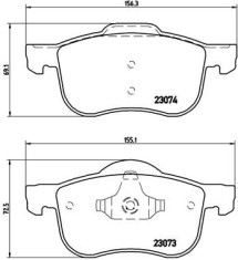 BREMBO P 86 016 PRIME LINE set placute frana,frana disc