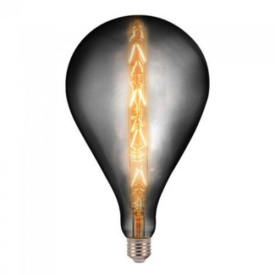 Bec led g165 e27 8w cu filament 2200k alb cald model smoky foto