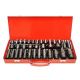 Set trusa chei tubulare impact &frac12; 35 piese 8-32mm intarite, pistol impact DISLZ43 (BK78564)