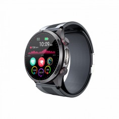 Smartwatch iSEN S26 Negru, 2.06 AMOLED, Tensiometru cu pompa si airbag, ECG, Monitorizare glicemie, oxigen, temperatura si somn, Moduri sport, Apel BT