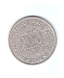 Moneda Africa de Vest 100 francs/franci 1968, stare buna, curata