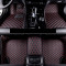 Set Covorase Auto Lux Piele Capitonaj Interior Premium Diamond Mats Volkswagen Passat B7 2010-2014 Negru + Cusatura Rosie 140818-22