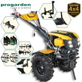 Motocultor ProGARDEN Campo 1873 Alpine V2 18CP cu pluguri si accesorii
