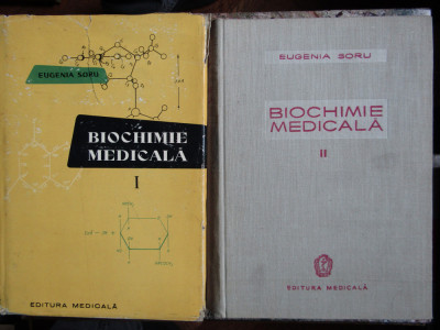 BIOCHIMIE MEDICALA de EUGENIA SORU , VOLUMEL I - II , 1959 - 1963 foto