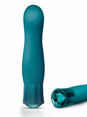 Vibrator Fierce Blue Topaz, 10 Moduri Vibratii, Silicon, USB, IPX7, Verde, 13.9 cm foto