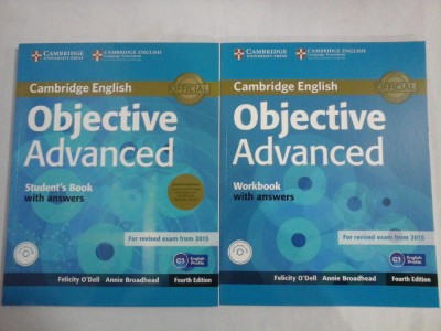 CAMBRIDGE ENGLISH - OBJECTIVE ADVANCED - (2 CARTI) - STUDENT&amp;#039;S BOOK WITH ANSWERS; WORKBOOK WITH ANSWERS - +CD foto