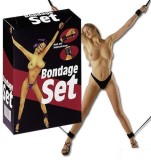 Bondage Set, Legaturi de pat si 4 catuse pentru maini si picioare#