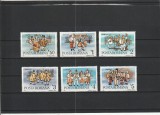 ROMANIA 1986 LP 1172 OBICEIURI FOLCLORICE ROMANESTI DE ANUL NOU SERIE MNH NEST