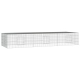 Cumpara ieftin Cusca pentru iepuri, 3 panouri, 325x109x54 cm, fier galvanizat