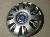 Capace Roti 14 inch Ford Focus, Fiesta, Ka, Fusion - Set 4 Bucati, Gri, Emblema Metalica