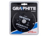 Disc ferăstrău circular GRAPHITE 115mm, orificiu 22,2mm, grosime 1,4mm &ndash; cod 55H697