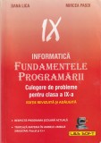 Dana Lica, Mircea Pasoi - Informatica. Fundamentele programarii. Culegere de probleme pentru clasa a IX-a