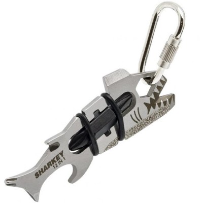 Breloc Unealta Multifunctionala TRUE ULTILITY Sharkey 12 Tools - All In One foto
