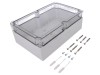 Carcasa universala SPELSBERG ABS gri IP67, capac policarbonat transparent, 162x252x90mm