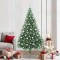 vidaXL Pom de Crăciun artificial pre-iluminat Verde 210 cm PVC 3397027