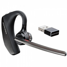 Casca bluetooth Plantronics Voyager 5200 UC, Adaptor BT USB, Cutie de incarcare - PLB00090 foto