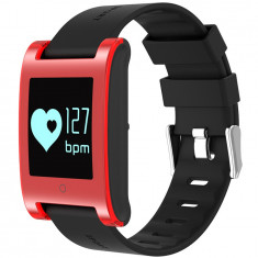 Bratara Fitness iUni DM68, Waterproof, Display OLED, Pedometru, Monitorizare puls, Notificari, Rosu foto