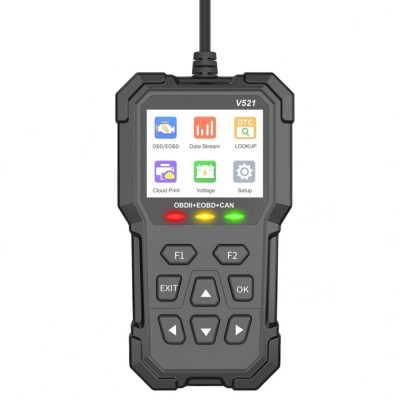 Tester Diagnoza Multimarca Techstar V521, Scanner OBD2 EOBD CAN, Citeste peste 4000 coduri eroare, ARM 32-bit Cortex-M3 foto