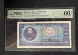 Bancnota Romania 100 lei 1966 serie A, gradata PMG 66 EPQ