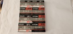 CASETA TDK A 60 SIGILATA LOT 4 BUCATI , SI PHILIPS UF-I 60 LOT 4 BUCATI . TOTAL 8 CASETE .
