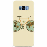 Husa silicon pentru Samsung S8 Plus, Retro Bicycle Illustration