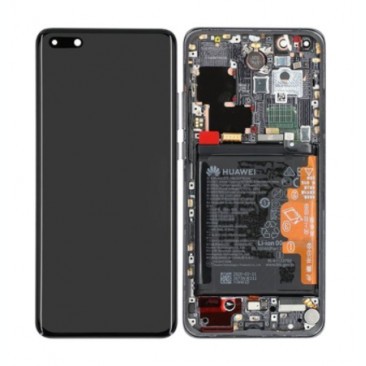 DISPLAY LCD CU TOUCHSCREEN HUAWEI P40 PRO, CU ACUMULATOR NEGRU, SERVICE PACK foto