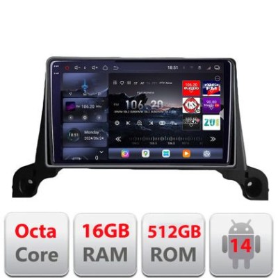 Navigatie Peugeot 5008 2016-2020 Edotec Kit-5008 8 core QLED 2K 16+512 360 Android Waze USB Navigatie Internet Youtube Radio CarStore Technology foto