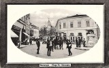 Bucuresti UPU, Piata sf.Gheorghe, tramvai cu cai 1916