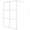 Paravan dus walk-in argintiu 140x195 cm sticla ESG transparenta