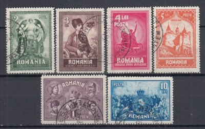 ROMANIA 1929 LP 82 - 10 ANI DE LA ALIPIREA ARDEALULUI SERIE STAMPILATA foto