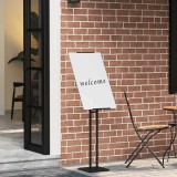 vidaXL Panouri pentru T&acirc;rguri 2 pcs Negru 26,5 x 26,5 x 127 cm Oțel 3407637