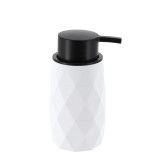 Dispenser Săpun Plastic 210 Ml &ndash; Alb / Negru